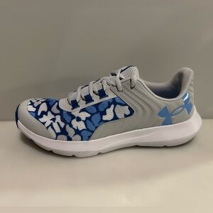 New Under Armour Youth Girls Outhustle 2 Print Running Shoes - Size 6.5 / EU39